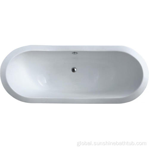 Clawfoot Bathtub 72'' Large Double Slipper Vacuum Freestanding Bathtub Supplier